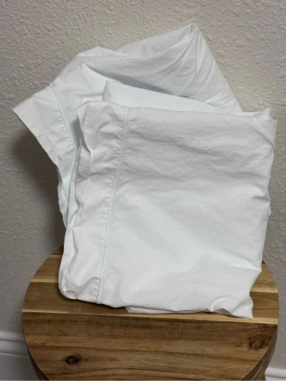 Frette One Bourdon White King Pillowcase Pair - Made in Portugal